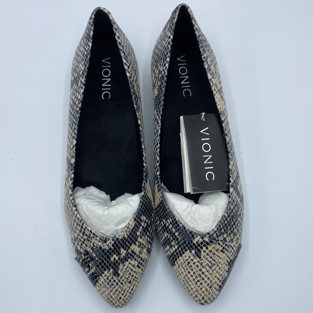 Vionic Gem Caballo Natural Snake NEW Size 8